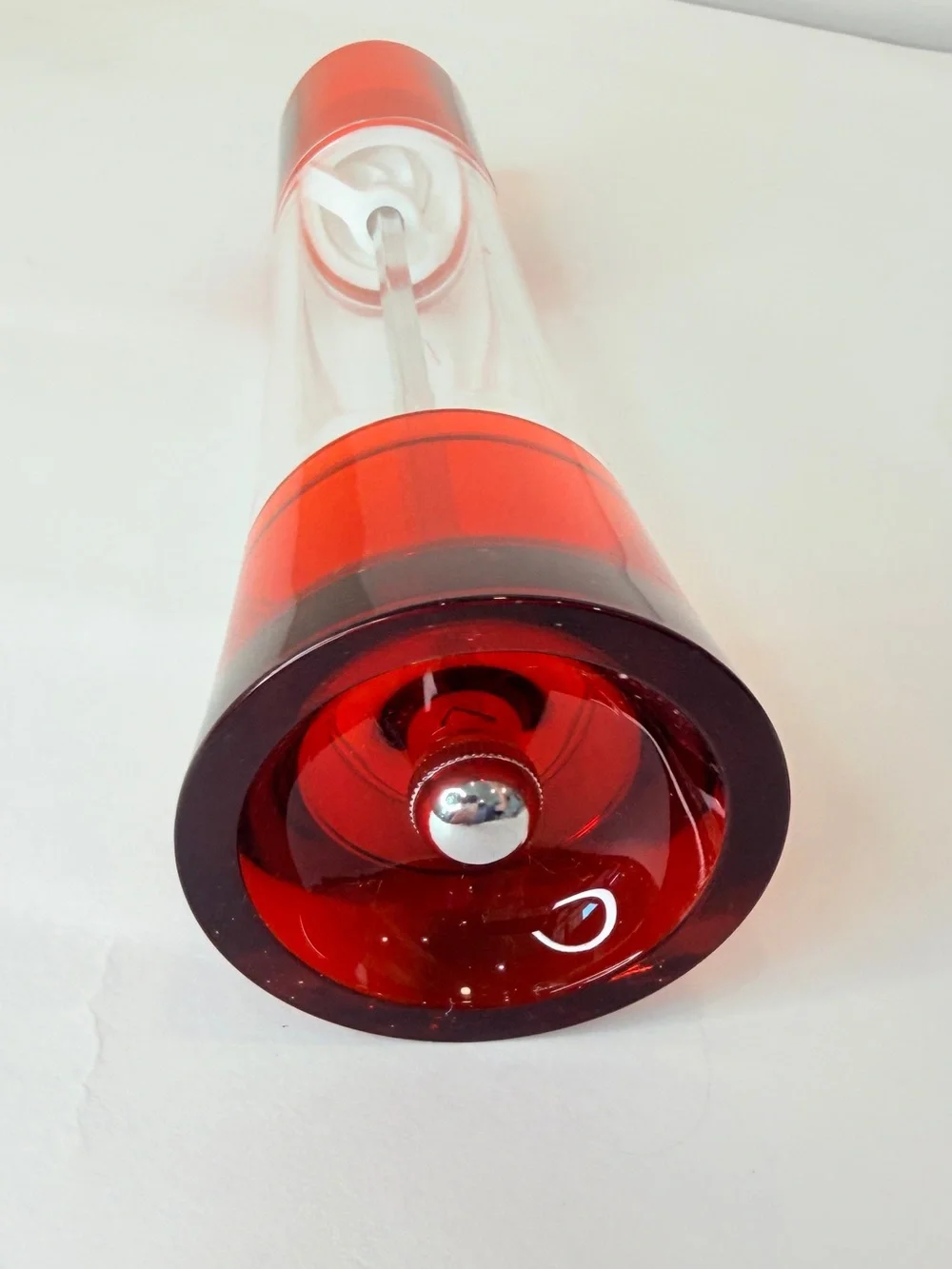 BUGATTI GIOIA Red Salt and Pepper/Spice Mill New Unused No Box Italian